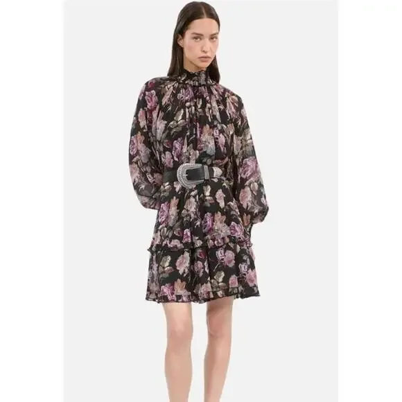 knee length dresses for ladies The Kooples Satin Mini Dress